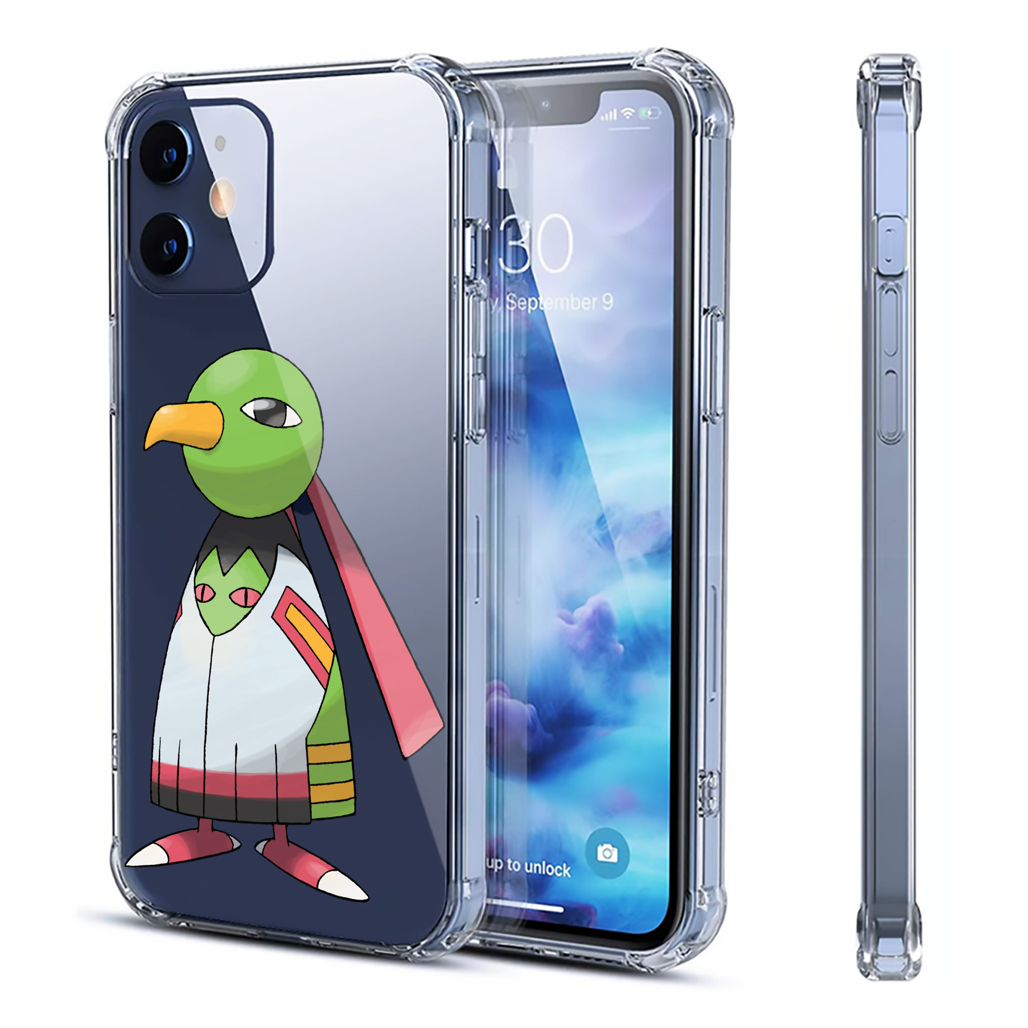 （画像用） ポケットモンスター Pokémon 【iPhone 12シリーズ対応】透明スマホケース（クリアソフトケース）